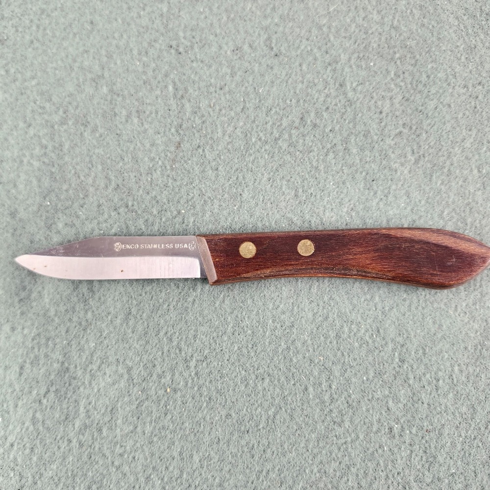 Ekco Vintage Stainless Pakka-wood Handle Paring Knife